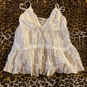 🐞Cute Coquette Flowy Kimchi Blue Cami